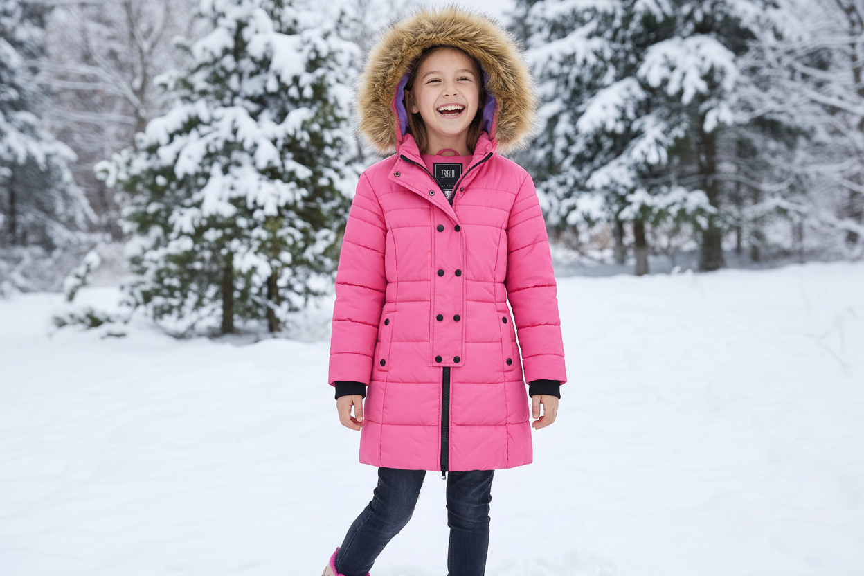 Pink Frost Girls' Puffer Coat
